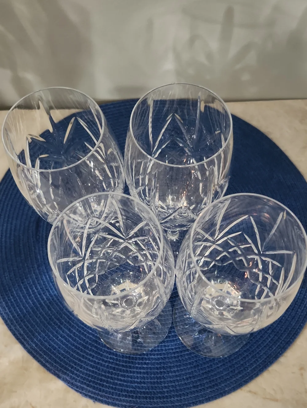 4 Provence Crystal d'Arques Durand Water/beverage Goblets - Stemmed Glasses